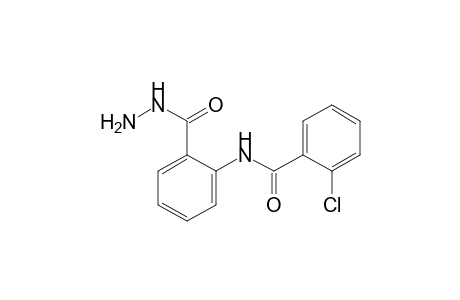 N-(o-chlorobenzoyl)anthranilic acid, hydrazide