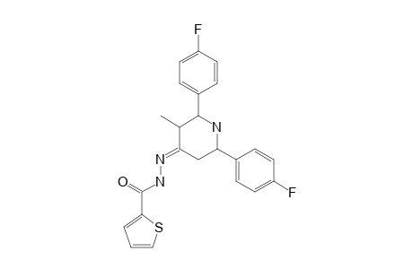 3-METHYL-2,6-BIS-(PARA-FLUOROPHENYL)-PIPERIDIN-4-ONE-2-THIENOYL-HYDRAZONE