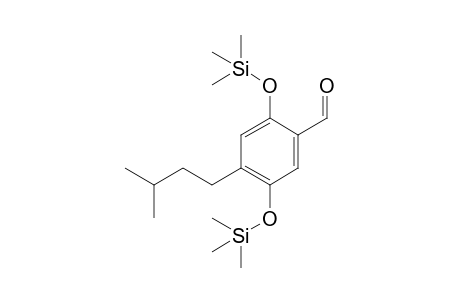 4-(3-Methylbutyl)-2,5-bis(trimethylsilyloxy)benzaldehyde