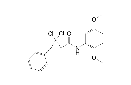 2,2-dichloro-N-(2,5-dimethoxyphenyl)-3-phenylcyclopropanecarboxamide