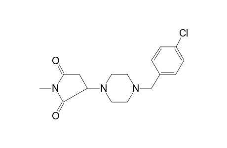 Pyrrolidine-2,5-dione, 3-[4-(4-chlorobenzyl)-1-piperazinyl]-1-methyl-