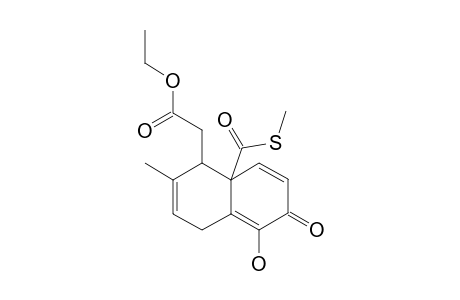 5-ETHOXYCARBONYLMETHYL-4A-(METHYLTHIO)-CARBONYL-1-HYDROXY-6-METHYL-2,4A,5,8-TETRAHYDRONAPHTHALEN-2-ONE