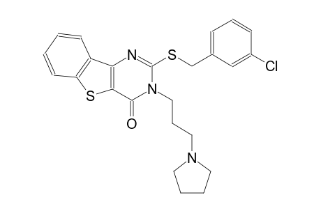 2-[(3-chlorobenzyl)sulfanyl]-3-[3-(1-pyrrolidinyl)propyl][1]benzothieno[3,2-d]pyrimidin-4(3H)-one