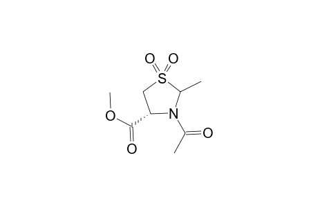 Methyl 3-acetyl-2-methyl-thiazolidine-1,1-dioxide-4(R)-carboxylate