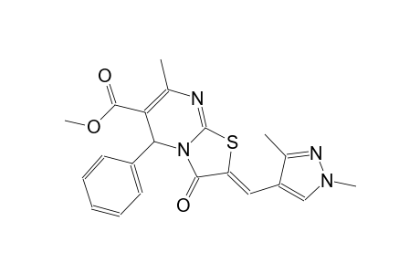 methyl (2Z)-2-[(1,3-dimethyl-1H-pyrazol-4-yl)methylene]-7-methyl-3-oxo-5-phenyl-2,3-dihydro-5H-[1,3]thiazolo[3,2-a]pyrimidine-6-carboxylate