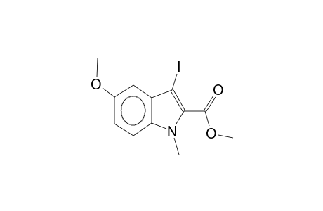 1-methyl-2-methoxycarbonyl-3-iodo-5-methoxyindole