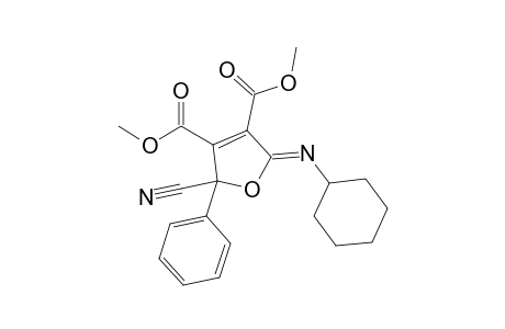 Dimethyl 5-(cyclohexylimino)-2-cyano-2-phenyl-2,5-dihydro-3,4-furandicarboxylate