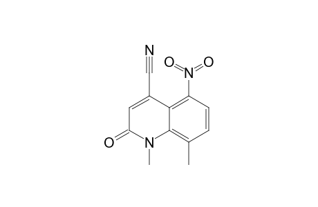 1,8-Dimethyl-5-nitro-2-oxo-1,2-dihydroquinoline-4-carbonitrile