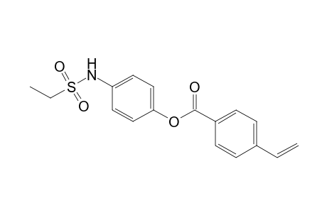 Benzoic acid, 4-ethenyl-, 4-[(ethylsulfonyl)amino]phenyl ester