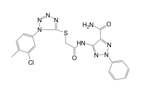 2H-1,2,3-triazole-4-carboxamide, 5-[[[[1-(3-chloro-4-methylphenyl)-1H-tetrazol-5-yl]thio]acetyl]amino]-2-phenyl-