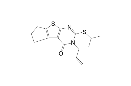3-allyl-2-(isopropylsulfanyl)-3,5,6,7-tetrahydro-4H-cyclopenta[4,5]thieno[2,3-d]pyrimidin-4-one
