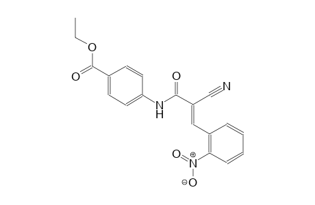 ethyl 4-{[(2E)-2-cyano-3-(2-nitrophenyl)-2-propenoyl]amino}benzoate