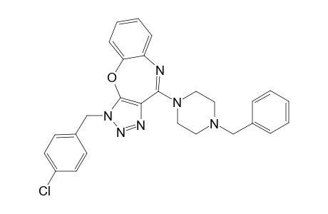 1-[(4-chlorophenyl)methyl]-4-[4-(phenylmethyl)-1-piperazinyl]triazolo[4,5-b][1,5]benzoxazepine