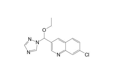 3-[1-(1H-1,2,4-Triazol-1-yl)-1-ethoxy]methyl-7-chloroquionoline