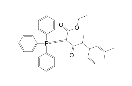 Ethyl-5-ethenyl-4,7-dimethyl-3-oxo-2-(triphenylphosphoranylidin)-6-octenoate