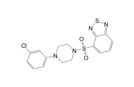 4-{[4-(3-chlorophenyl)-1-piperazinyl]sulfonyl}-2,1,3-benzothiadiazole
