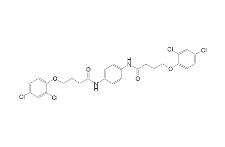 4-(2,4-dichlorophenoxy)-N-(4-{[4-(2,4-dichlorophenoxy)butanoyl]amino}phenyl)butanamide