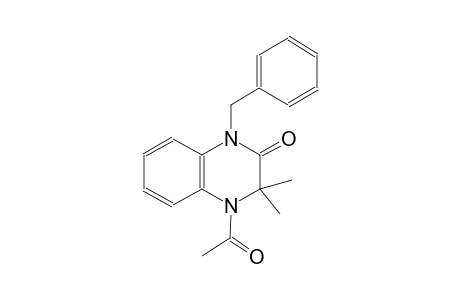 4-acetyl-1-benzyl-3,3-dimethyl-3,4-dihydro-2(1H)-quinoxalinone