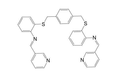 1,4-Bis[2'-(pyridin-3-ylmethylideneimino)phenylsulfanylmethyl]benzene