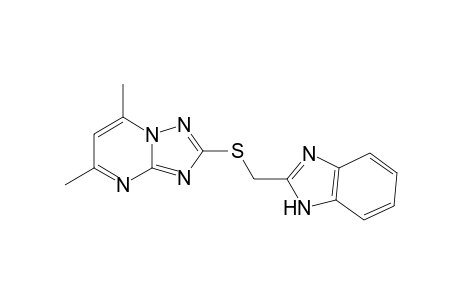 2-(1H-benzimidazol-2-ylmethylsulfanyl)-5,7-dimethyl-[1,2,4]triazolo[1,5-a]pyrimidine