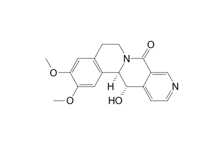 8H-Isoquino[2,1-b][2,7]naphthyridin-8-one, 5,6,13,13a-tetrahydro-13-hydroxy-2,3-dimethoxy-, cis-
