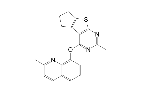 5H-cyclopenta[4,5]thieno[2,3-d]pyrimidine, 6,7-dihydro-2-methyl-4-[(2-methyl-8-quinolinyl)oxy]-