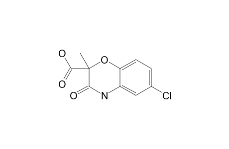 3,4-DIHYDRO-6-CHLORO-2-METHYL-3-OXO-2H-1,4-BENZOXAZINE-E-CARBOXYLIC-ACID