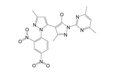 1-(4,6-DIMETHYLPYRIMIDIN-2-YL)-1'-(2,4-DINITROPHENYL)-3,3'-DIMETHYL-(4,5'-BIPYRAZOL)-5-OL