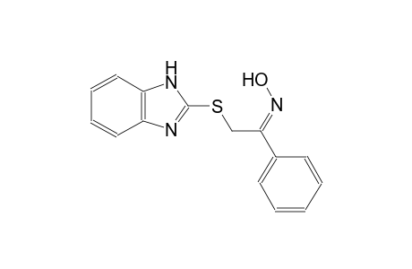 (1Z)-2-(1H-benzimidazol-2-ylsulfanyl)-1-phenylethanone oxime