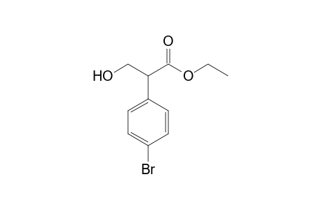 Ethyl 2-(4-bromophenyl)-3-hydroxypropanoate