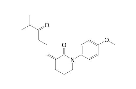 (Z)-1-(4-Methoxy-phenyl)-3-(5-methyl-4-oxo-hexylidene)-piperidin-2-one