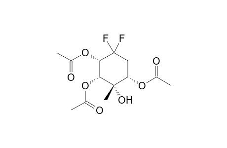 (1S*,2S*,3R*,4S*)-1,3,4-Tri(acetyloxy)-5,5-difluoro-2-methylcyclohexan-2-ol