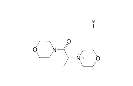 4-Methyl-4-[1-methyl-2-(4-morpholinyl)-2-oxoethyl]morpholin-4-ium iodide