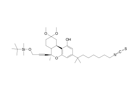 3-(7-Isocyano-1,1-dimethylheptyl)-6-methyl-6-[3-(tert-butyldimethylsiloxy)propynyl]-9,9-dimethoxy-6a,7,8,9,10,10a-hexahydrobenzo[b]chroman-1-ol