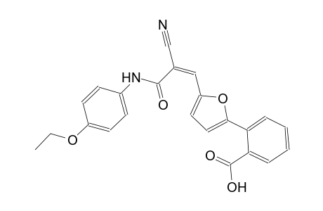 2-{5-[(1Z)-2-cyano-3-(4-ethoxyanilino)-3-oxo-1-propenyl]-2-furyl}benzoic acid