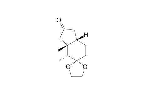 (1.beta.,2.alpha.,6.beta.)-3,3-(Ethylenedioxy)-1,2-dimethylbicyclo[4.3.0]nonan-8-one
