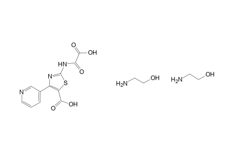 N-[5-carboxy-4-(3-pyridyl)-2-thiazolyl]oxamic acid, compound with 2-aminoethanol(1:2)