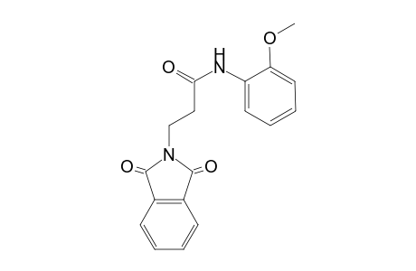 3-(1,3-dioxo-1,3-dihydro-2H-isoindol-2-yl)-N-(2-methoxyphenyl)propanamide