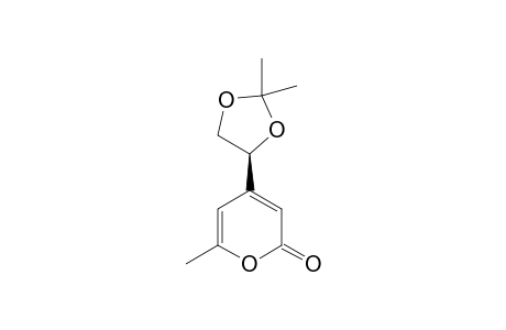 6-methyl-4-(2,2-dimethyl-1,3-dioxolan-4-yl)-2-pyran