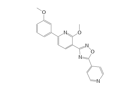 2-methoxy-6-(3-methoxyphenyl)-3-[5-(4-pyridinyl)-1,2,4-oxadiazol-3-yl]pyridine