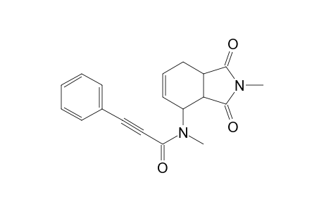 N-(2,3,3a,4,7,7a-Hexahydro-2-methyl-1,3-dioxo-1H-isoindol-4-yl)-N-methyl-3-phenylpropiolamide