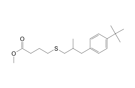 Methyl 4-[3-(p-t-butylphenyl)-2-methylpropylthio]butanoate