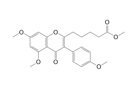 5-[4-keto-5,7-dimethoxy-3-(4-methoxyphenyl)chromen-2-yl]valeric acid methyl ester