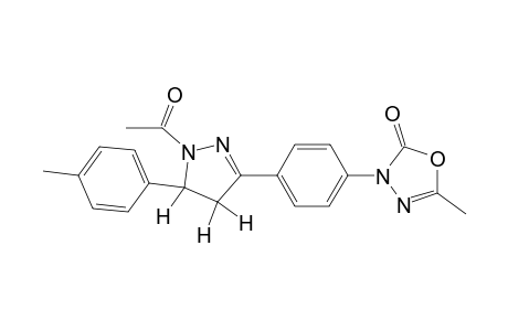 3-[4'-(4'',5''-Dihydro-1"-acetyl-5"-(p-tolyl)-1H-pyrazol-3"-yl)phenyl]-5-methyl-1,3,4-oxadiazol-2(3H)-one