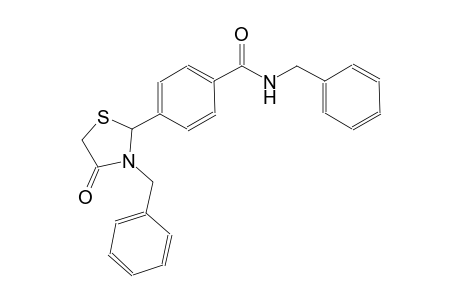 benzamide, 4-[4-oxo-3-(phenylmethyl)-2-thiazolidinyl]-N-(phenylmethyl)-