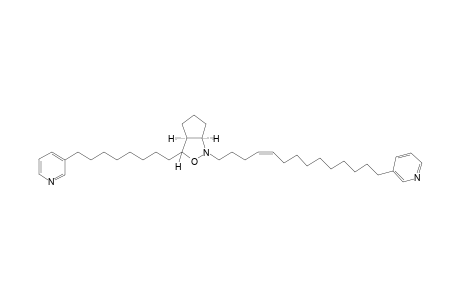 cis-3-(8-Pyridin-3-yloctyl)-1-[14-(pyridin-3-yl)tetradec-4-en-1-yl]cyclopent[c]isoxazolidine (Pyrinodemin A)