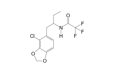 1-(3,4-Methylenedioxyphenyl)butan-2-amine-A (Cl,-H) TFA