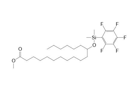 Octadecanoic acid, 12-[[dimethyl(pentafluorophenyl)silyl]oxy]-, methyl ester