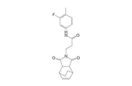 3-(1,3-dioxo-3a,4,7,7a-tetrahydro-1H-4,7-ethanoisoindol-2(3H)-yl)-N-(3-fluoro-4-methylphenyl)propanamide