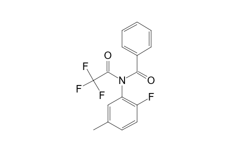 N-(2-Fluoro-5-methylphenyl)benzamide, N-trifluoroacetyl-